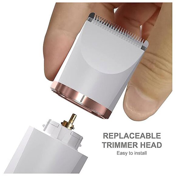 Electric Body Hair Trimmer - Groin Trimmer for Men - Bikini Trimmer Women White - Picture 4 of 7